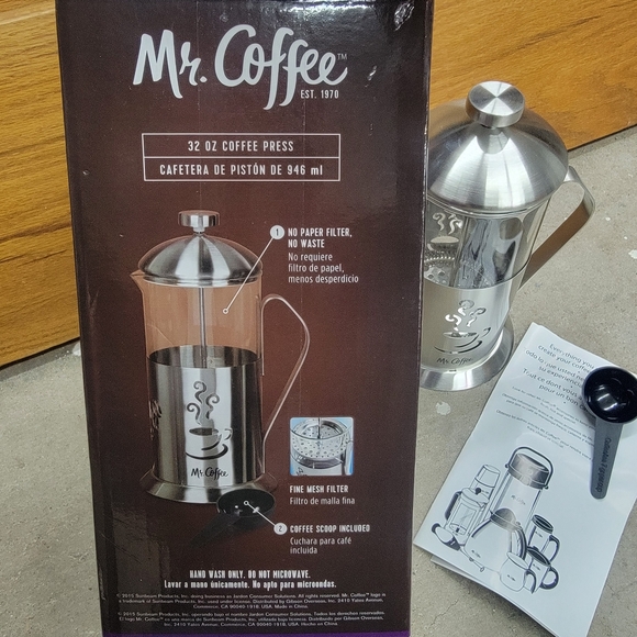 Mr. Coffee Coffee Press | 32 ounce | New in Box - Picture 4 of 6